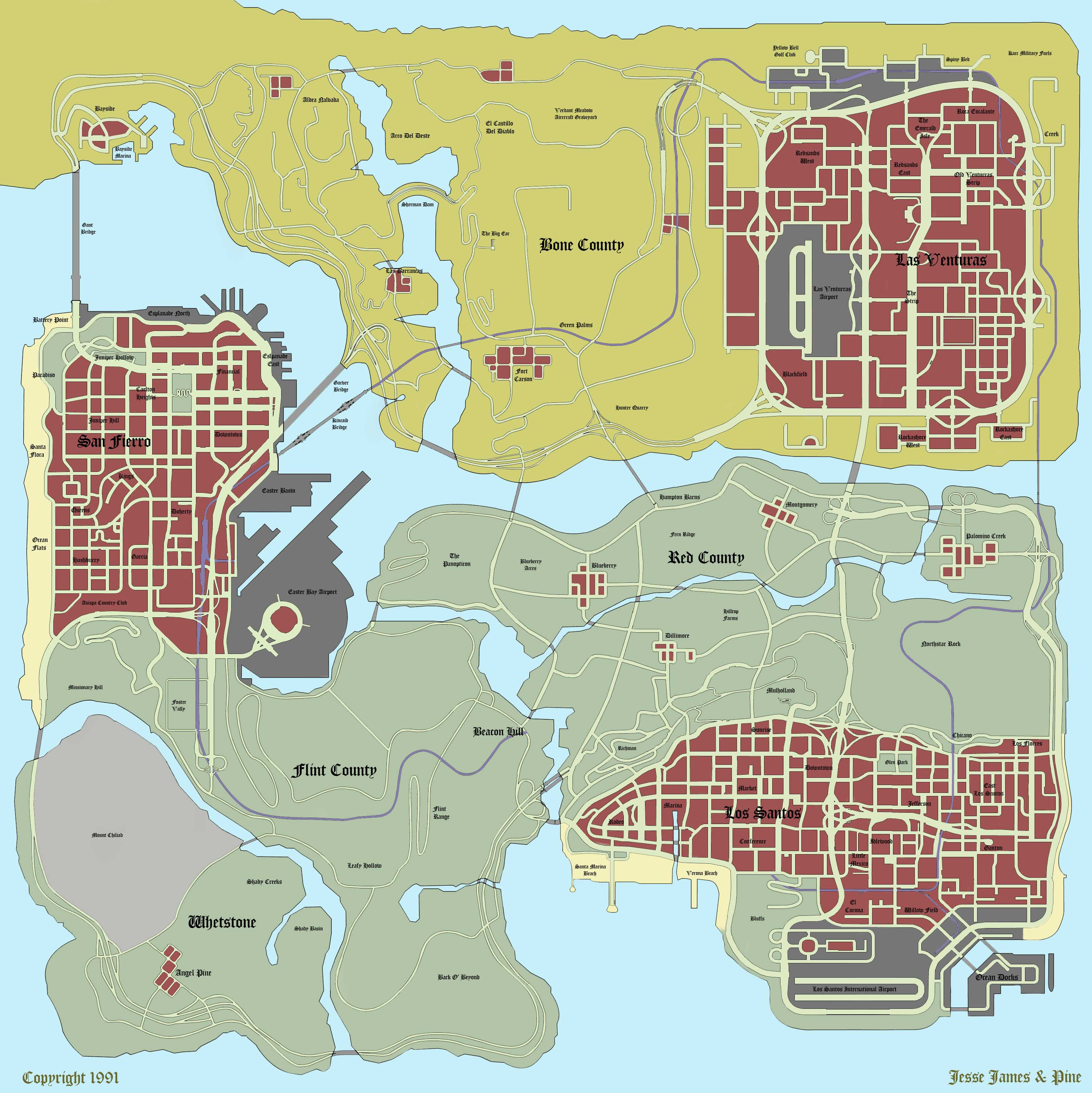  Maps  GTA  SA Grand Theft Auto  San Andreas on Gta  cz