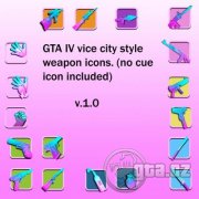 Místo klasických ikon zbraní budete ve hře mít ikony zbraní z GTA: VC