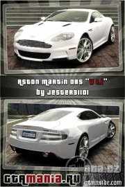 Bílý Aston Martin DBS.