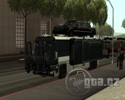 You can spawn a bus with forklifts and stretchs, perfect to crash police.