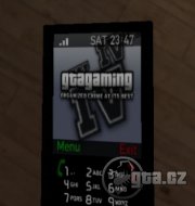 Pozadí s logem známého serveru GTA gaming pro váš mobil