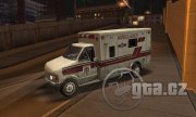 Ambulance ze hry Resident Evil: Operation Raccoon City. Celé přetexturované, s nádechem zombie apocalypsy